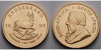 Süd Afrika 1 oz<br> 31,1g<br> fein<br> 32,69 mm Ø Krügerrand 1 oz. - Springbock, 1982 <b>seltener Jahrgang</b> Foto