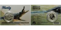 Australien 1 $ Salzwasserkrokodil - Monty - 1 oz. -<b>-Neue Serie-</b> Foto