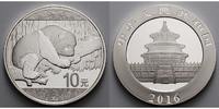 China 10 Yuan Panda Bären 1 oz, Silber Foto