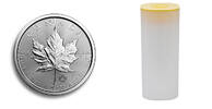 Kanada <b>25 oz.</b><br> in<br> einem<br> Tupe! <b>25</b> x Maple Leaf in Silber, 1 Unze Feinsilber, zum Silberpreis i.orig.Tube -