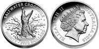 Australien 1 $ Salzwasserkrokodil - Monty -<b>farbig</b>- 1 oz. -<b>-Neue Serie--</b> -