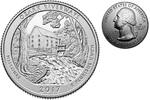 USA 1/4 $ Ozark Riverways aus Missouri /D - Kupfer-Nickel - -