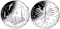 Deutschland <b>dritte,<br>20 Euro </b> 800 Jahre Hansestadt Rostock, 3. Ausg.2018 <b>sofort lieferbar !!!</b> -