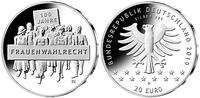 Deutschland <b>erste,<br>20 Euro </b> 100 Jahre Frauenwahlrecht, 1. Ausgabe 2019 <b>lieferbar !!!</b> -