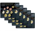 Deutschland 5,88 €<br> 5x Kursmünzensatz,<br> <b>kompl. Satz</b> <br>(5 Prägestätten) -
