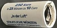 Deutschland 10 Euro<br> 25 x 5 in den originalen Rollen In der Luft-Gleitschirm <br><b> Prägest.A-J, </b><b>kompletter Rollensatz!!!</b> -