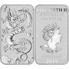 Australien 1 $ Silbermünzbarren Perth Mint Drache 1 Unze Silber<b> 2. Ausgabe d.neuen Serie</b> -