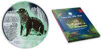Österreich 3 Euro + Sammelalbum Tier-T. -Serie-Fischotter-, <b>11/12</b> <b> + Sammelalbum, </b> -