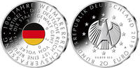 Deutschland <b>vierte,<br>20 Euro<br>1.mit Farbveredelung</b> 100 J.Weimarer Reichsverfassung, 4.Ausg.2019<b> 1.farbige<b> lieferbar!</b> -
