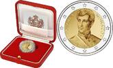 Monaco 2 Euro 200 J. Thronbesteigung Prinz Honoré V., <b> inkl. Etui & Zertifikat&Schuber</b> -