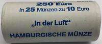 Deutschland 10 Euro<br> 25x in der originalen Rolle In der Luft - Gleitschirm, <br><b> Prägestätte J, <b>ab sofort lieferbar !</b> -