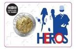 Frankreich 2 Euro Medizinische Forschung - Heros - Helden, (COVID 19 im Jahr 2020) -