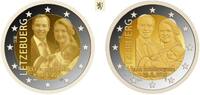 Luxemburg <br> Foto & Relief stgl. 2 x 2 € <br> <b> sofort lieferbar!</b> <br> Geburt v.Prinz Charles <b>SELTEN</b> Erbgroßherzog Guillaume m. Gräfin Stephanie -