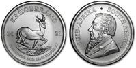 Süd Afrika 1 oz<br> 31,1g<br> fein<br> 38,72 mm Ø Krügerrand 1 oz. - Springbock, <b> Der 5. Krügerrand in Silber - NEU !!!</b> -