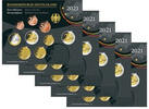 Deutschland 5,88 €<br> 5x Kursmünzensatz,<br> <b>kompl. Satz</b> <br>(5 Prägestätten) -