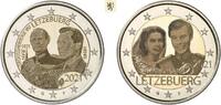 Luxemburg stgl <br> Foto/Reliefvariante 4 x 2 Euro <br> 2 x Pärchen Großherzog Jean & Hochzeit Henri - Photo & Relief <br> <b>geringe Auflage, RAR!, -