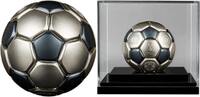 FIFA World Cup 2022™ Spherical Coin Katar „Football in Qatar“ 10 $ Dollar BRANDNEU! Salomon-Inseln, Spherical 3 Unzen Silber im luxuriösen Box, RAR! Im Angebot! -