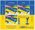 Lettland - <b> Kleinbogen o </b> Bogen-Ausgabe-Nominale 9,00 € inkl. Spende Heldenbriefmarke Ukraine,<b> noch nicht lieferbar!</b> -