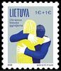 Litauen - <b> Ersttagsbrief o </b> 1 x 1,00 €uro plus 1 x 1,00 €uro als Spende „Freiheitskämpfer in der Ukraine“,Frieden,Wärme & Liebe <b>sofort lieferbar!</b> -