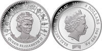Tokelau - Inseln 5 Dollar<br>1 oz<br> 31,11g<br> fein Silber Queen Elizabeth II. Platinjubiläum - Ausgabe 2 inkl. Etui & Zerti.& Schuber -