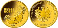 Deutschland 20 Euro<br> 5x3,89g<br> fein<br> 17,5 mm Ø</b> Rückkehr der Wildtiere - Kegelrobbe<br><b> kompl. Satz, A-J </b> lieferbar! -