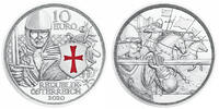 Österreich 10 Euro Tapferkeit - Serie 3 von 5 - in Kapsel & Zertifikat & Etui -