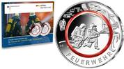 Deutschland 10 Euro<br> Im Dienst der Gesellschaft - Feuerwehr,<br> <b> Prägestätte D, </b> -