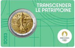 Frankreich 2 Euro Olympiade Paris 2024 - <b>Blister grün </b> -