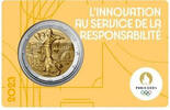 Frankreich 2 Euro Olympiade Paris 2024 - <b>Blister gelb </b> -