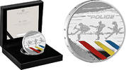 Großbritannien 2 Pfund <br><b>1 oz.</b> 2 Pfund-coloriert - The Police 2023 - 7. Ausgabe der brit. Serie "Musiklegenden" -