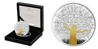 Großbritannien 2 Pfund <br><b>1 oz.</b> 2 Pfund-coloriert - Shirley Bassey - 6. Ausgabe der brit. Serie "Musiklegenden" -