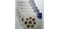 Deutschland 3,88<br> 5x Kursmünzensatz <b>als kompl. Satz</b><br>(5 Prägestätten) -