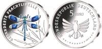 Deutschland 5 Euro<br> 1x Wunderwelt Insekten 5/9 - Gebänderte Prachtlibelle, <br><b>J<b> sofort lieferb.! -