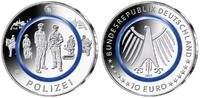 Deutschland 10 Euro<br><b>SOFORT LIEFERBAR! </b> Im Dienst der Gesellschaft - Polizei,<br> <b> Prägestätte A, </b> -