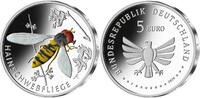 Deutschland 5 Euro<br> 1x Wunderwelt Insekten 7/9 - Hainschwebfliege, <br><b>F<b> sofort lieferb.! -