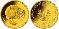 Deutschland 20 Euro<br>3,89g<br>fein<br> 17,5 mm Ø Rückkehr der Wildtiere - Biber<br> <b> Prägestätte A </b> <b> -