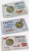 Griechenland stgl. 2 Euro 150. Geburtstag Penelope Delta, im 3er Blister, SELTEN - RAR!, -