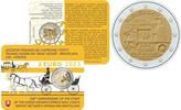 Slowakei 2 Euro 200 Jahre 1. Postkutschenexpress nach Wien - im Blister -