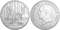 Australien 1 $ Känguru in Kapsel, -