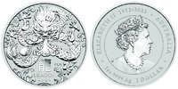 Australien 1 $ Jahr des Drachen / Chines.Tierkreiszeichen 2024 <b>-NEUE SERIE</b> Lunar III -