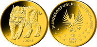 Deutschland 20 Euro<br>3,89g<br>fein<br> 17,5 mm Ø Rückkehr der Wildtiere - Luchs <br> <b> Prägestätte J - </b> <b>lieferbar!</b> -
