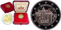 Monaco 2 Euro Comte de Carlades, inkl. Etui & Zertifikat & Schuber, sofort lieferbar! -