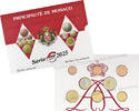 Monaco 3,88 € Kursmünzen,Satz 2025 *-offizieller Monakosatz mit neuen Motiven -