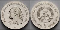Deutschland, DDR 5 Mark Fried. Gottlieb Klopstock, Ku.-Ni.,-Archivbild-