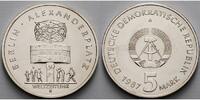 Deutschland, DDR 5 Mark Alexanderplatz Berlin, Ku.-Ni.,-Archivbild-