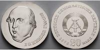 Deutschland, DDR 20 Mark Johann Gottfried Herder, Silber,-Archivbild-