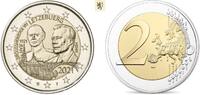 Luxemburg stgl <br> Reliefvariante 2 Euro 100. Geb. Großherzog Jean - Relief <br> <b>geringe Auflage, RAR!, -