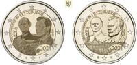 Luxemburg stgl <br> Foto/Reliefvariante 2 x 2 Euro <br> Pärchen 100. Geb. Großherzog Jean - Photo & Relief <br> <b>geringe Auflage, RAR!, -