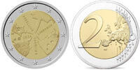 Finnland 2 Euro Finn. Architektur-Gesellius, Lindgren, Saarin,<b>(geringe Auflage-SEHR RAR!)</b> -