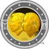 Belgien 2 Euro Kg. Albert & Herzog Henri v. Luxembg.,Wirtschaftsunion BE-LX -